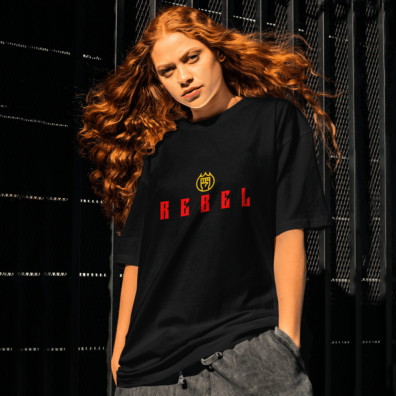 🐺 REBEL : Oversized T-Shirt : 100% Premium Cotton 🔥