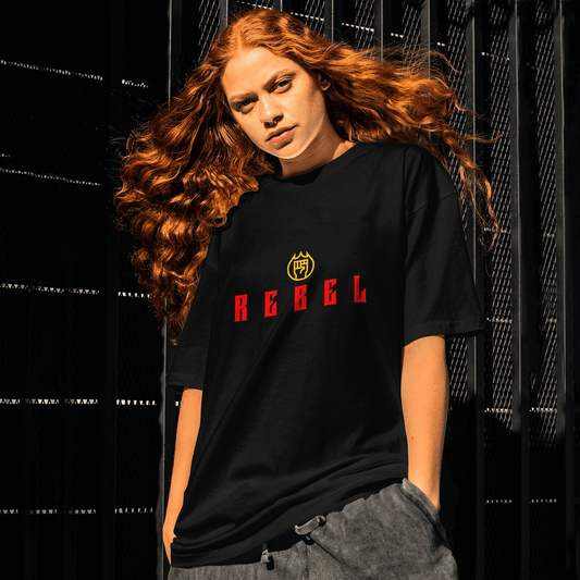 🐺 REBEL : Oversized T-Shirt : 100% Premium Cotton 🔥